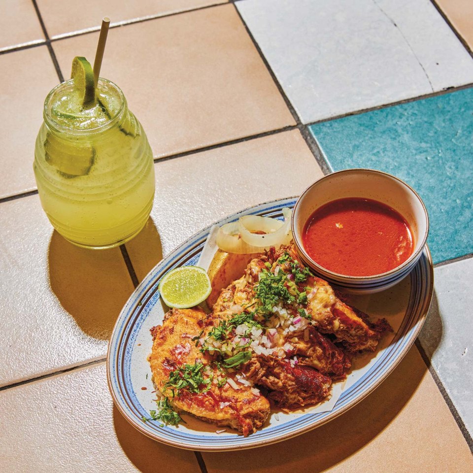 El Chingon Philly signature dishes Tacos QuesabirriasTacos ArabesTacos Arrachera Tatemada